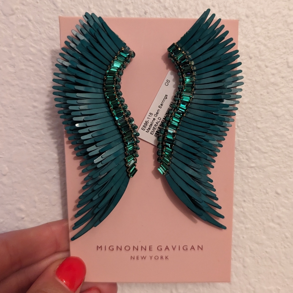 Mignonne Gavigan Madeline Gem Earrings Emerald
